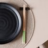 Conjunto-4-Pares-de-Hashis-Sunflower-24cm-x-1cm-Verde-Bambu-Lyor