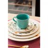 Xicara-de-Cha-com-Pires-Botanique-260ml-Verde-Ceramica-Lyor