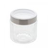 Pote-de-Vidro-com-Tampa-de-Aco-Inox-com-Visor-de-Acrilico-Sydney-870ml-Lyor