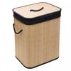 Cesto-para-Lavanderia-com-Forro-em-Tecido-40cm-x-30cm-x-50cm-Preto-Bambu-Lyor