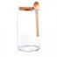 Pote-Quadrado-com-Colher-de-Bambu-e-Tampa-de-Cortica-115L-Vidro-Lyor