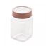 Pote-de-Vidro-com-Tampa-de-Metal-e-Acrilico-Gastro-Rose-300ml-Lyor