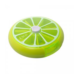 Porta-Comprimidos-Giratorio-de-Plastico-Verde-9cm-x-9cm-x-25cm-Lyor