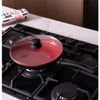 Frigideira-de-Inducao-Granito-Chef-Tampa-de-Vidro-24cm-Vermelha-Aluminio-Revestimento-Ceramico-Lyor