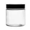 Pote-com-Tampa-Preta-com-Visor-Acrilico-880ml-Vidro-Lyor