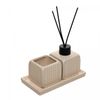Conjunto-Difusor-com-Porta-Vela-e-Bandeja-Slate-Creme-Ceramica-Lyor