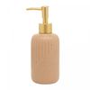 Porta-Sabonete-Liquido-Noble-350ml-Marrom-Ceramica-Lyor