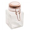 Pote-Hermetico-de-Vidro-com-Tampa-em-Metal-Geometrico-Rose-370ml-Lyor