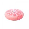 Porta-Comprimidos-Giratorio-de-Plastico-Rosa-9cm-x-9cm-x-25cm-Lyor