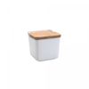 Saleiro-de-Mesa-de-Ceramica-com-Tampa-de-Bambu-Bianco-12cm-x-12cm-x-125cm-Lyor