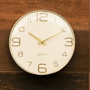 Relogio-de-Parede-de-Plastico-Chronos-Branco-com-Dourado-305cm-x-46cm-Lyor