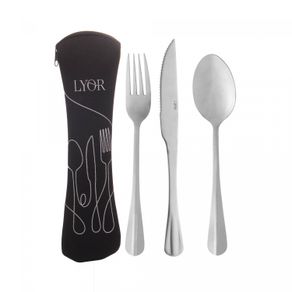 Conjunto-4-pecas-Estojo-de-Neoprene-Preto-com-3-Talheres-Positano-Aco-Inox-Lyor