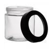 Pote-com-Tampa-Preta-com-Visor-Acrilico-880ml-Vidro-Lyor
