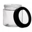 Pote-com-Tampa-Preta-com-Visor-Acrilico-880ml-Vidro-Lyor
