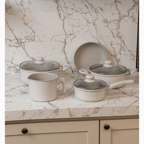 Cacarola-de-Inducao-Granito-Chef-20cm-Off-White-Aluminio-com-Revestimento-Ceramico-Lyor