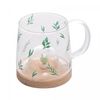 Caneca-de-Vidro-Borossilicato-com-Pires-de-Bambu-Suculenta-330ml-Lyor