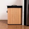 Cesto-para-Lavanderia-com-Forro-em-Tecido-40cm-x-30cm-x-50cm-Preto-Bambu-Lyor