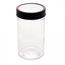 Pote-de-Vidro-com-Tampa-em-Metal-e-Acrilico-Gastro-Preta-500ml-Lyor