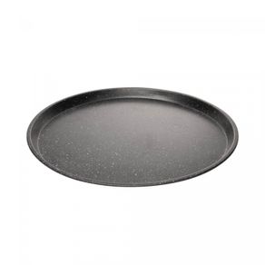 Assadeira-Redonda-Antiaderente-de-Aco-Carbono-Granilite-Preta-32cm-x-2cm-Lyor