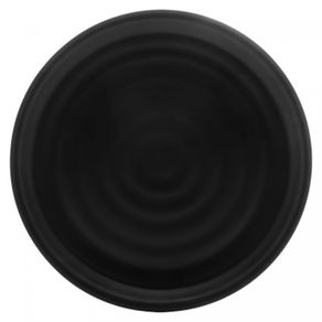Prato-para-Sobremesa-de-Melamina-Toquio-Preto-18cm-Lyor
