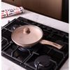 Frigideira-de-Inducao-Granito-Chef-Tampa-de-Vidro-24cm-Bege-Aluminio-com-Revestimento-Ceramico-Lyor