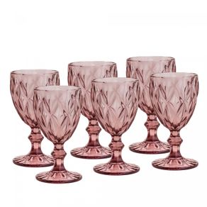 Conjunto-6-Tacas-de-Agua-de-Vidro-Diamond-Lilas-320ml-Lyor