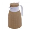 Garrafa-Termica-de-Plastico-Rattan-Marrom-Natural-1L-Lyor