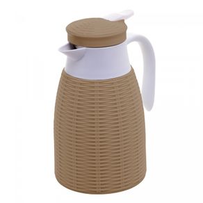 Garrafa-Termica-de-Plastico-Rattan-Marrom-Natural-1L-Lyor