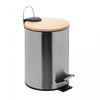 Lixeira-Redonda-com-Tampa-em-Bambu-e-Pedal-25L-Aco-Inox-Lyor