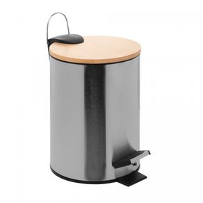Lixeira-Redonda-com-Tampa-em-Bambu-e-Pedal-25L-Aco-Inox-Lyor