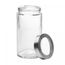 Pote-com-Tampa-Prata-com-Visor-Acrilico-18L-Vidro-Lyor