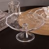 Prato-para-Bolo-com-Pe-New-Butterfly-19cm-x-9cm-Cristal-Ecologico-Lyor