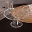 Prato-para-Bolo-com-Pe-New-Butterfly-19cm-x-9cm-Cristal-Ecologico-Lyor