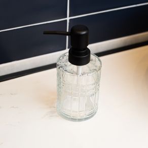 Porta-Sabonete-Liquido-de-Vidro-com-Pump-Preto-Sortido-250ml-Lyor