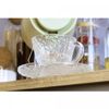 Xicara-de-Cha-de-Cristal-Ecologico-Martelado-com-Pires-Petra-180ml-Lyor