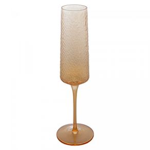 Taca-de-Champagne-de-Cristal-Ecologico-Martelado-Petra-Ambar-Metalizado-300ml-Lyor