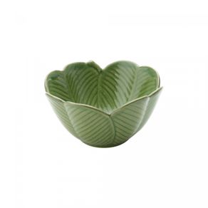 Centro-de-Mesa-Decorativo-de-Ceramica-Banana-Leaf-Verde-13cm-x-7cm-Lyor