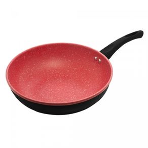 Frigideira-Wok-de-Inducao-em-Aluminio-com-Revestimento-Ceramico-Granito-Chef-Vermelha-28cm-Lyor