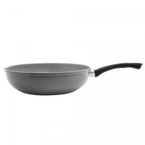 Frigideira-Wok-de-Inducao-em-Aluminio-com-Revestimento-Ceramico-Granito-Chef-Cinza-28cm-Lyor