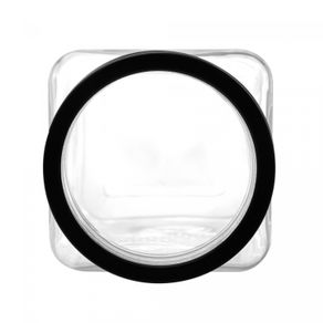 Pote-de-Vidro-com-Tampa-de-Metal-e-Acrilico-Gastro-Preta-22L-Lyor