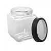 Pote-de-Vidro-com-Tampa-de-Metal-e-Acrilico-Gastro-Preta-12L-Lyor