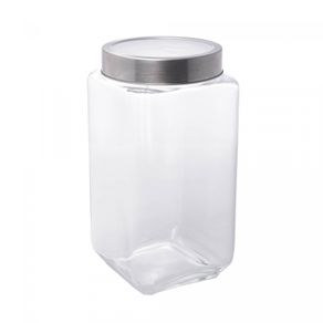 Pote-de-Vidro-com-Tampa-de-Metal-e-Acrilico-Gastro-Prateada-22L-Lyor