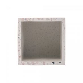 Organizador-Quadrado-de-Marmore-Terrazo-Branco-8cm-x-8cm-x-10cm-Lyor