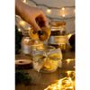 Pote-de-Vidro-Martelado-com-Tampa-de-Acacia-Petra-700ml-Lyor