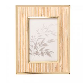Porta-Retrato-de-Metal-Dourado-Com-Palha-10Cm-X-15Cm-Lyor