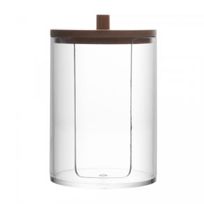 Porta-Algodao-de-Poliestireno-com-Tampa-de-Bambu-My-Box-7cm-x-7cm-x-105cm-Lyor