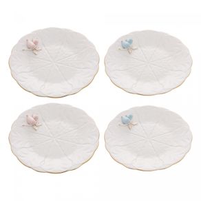 Conjunto-4-Pratos-para-Sobremesa-de-Porcelana-Birds-19-cm-Wolff