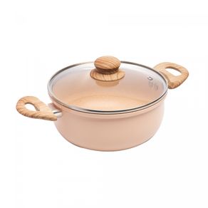 Cacarola-de-Inducao-em-Aluminio-Revestimento-Ceramico-e-Tampa-de-Vidro-Granito-Chef-Bege-20cm-Lyor