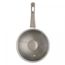 Panela-de-Inducao-Granito-Chef-18cm-Taupe-Aluminio-com-Revestimento-Ceramico-e-Tampa-de-Vidro-Lyor