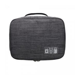 Organizador-de-Cabos-de-Poliester-com-Alca-Cinza-Mix-24cm-x-18cm-x-9cm-Lyor